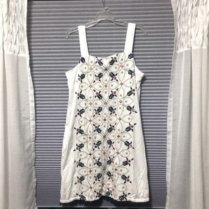 J.Jill white embroidered dress
